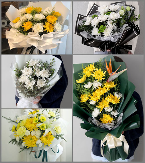 山西晋中介休市绵山镇白事花束代送